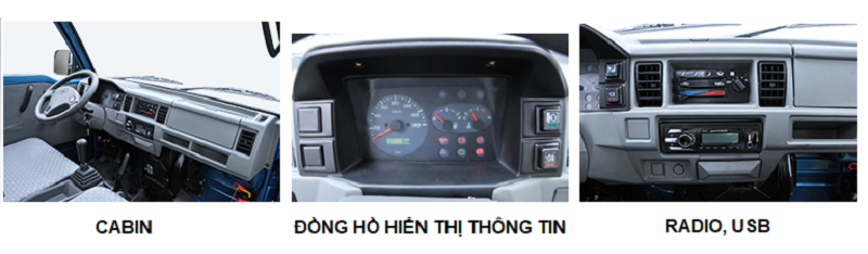 Nội thất xe tai thaco towner 800