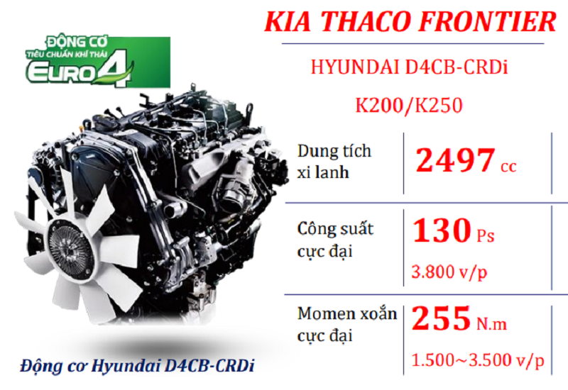 Động cơ Hyundai xe tải KIA