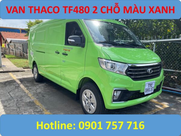 THACO VAN 2 CHỖ MÀU XANH