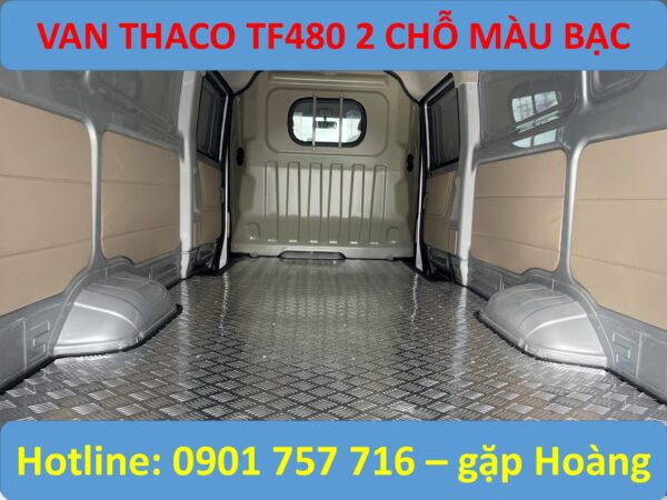 giá van thaco 2 chỗ màu Bạc