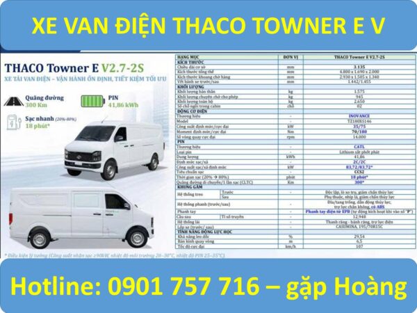 GIÁ TOWNER E V2.7-2S